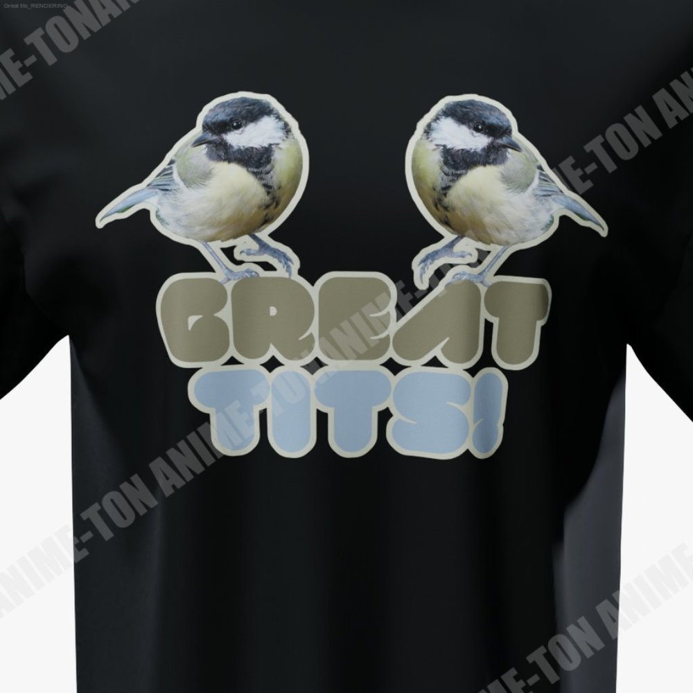 Great Tits! - Humor - T-Shirt - Cotton